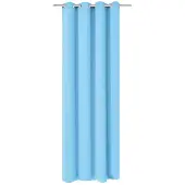 vidaXL Gordijn met metalen ringen verduisterend 270x245 turquoise