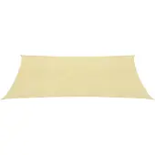 vidaXL Zonnescherm HDPE rechthoekig 2x4 m beige