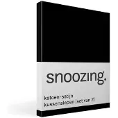 Snoozing katoen-satijn kussenslopen (set van 2)