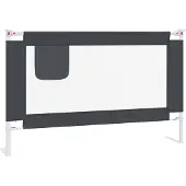 vidaXL Bedhekje peuter 120x25 cm stof donkergrijs