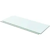 vidaXL Schappen 2 st 60x20 cm glas transparant
