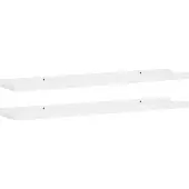 vidaXL Fotoplanken 2 st 80x9x3 cm MDF wit