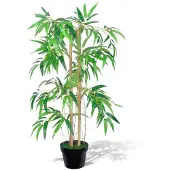 vidaXL Kunstplant bamboe Twiggy met pot 90 cm