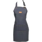 Clayre & Eef Keukenschort Kinderen 58x48 cm Blauw Polyester Kookschort Blauw Kookschort