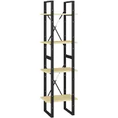 vidaXL Boekenkast met 4 schappen 40x30x140 cm massief grenenhout