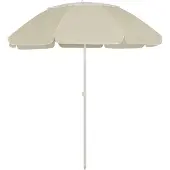vidaXL Strandparasol 300 cm zandgeel