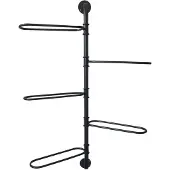Clayre & Eef Zwarte Wijnrek 37*9*84 cm 5Y0700