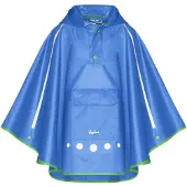 Playshoes Regenponcho Opvouwbaar Blauw Junior Maat S