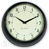 The Retro Family Plint Retro Wandklok Zwart