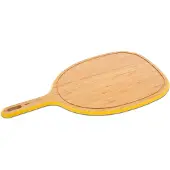 Pebbly Snijplank Met Handvat en Sapgeul Large Yellow 57x31 cm
