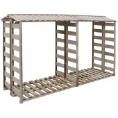 vidaXL Haardhoutopslag 300x90x176 cm geïmpregneerd grenenhout