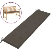 vidaXL Tuinbankkussen 180x50x3 cm oxford stof taupe