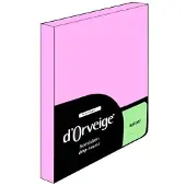 D'Orveige Hoeslaken Katoen - 180x200 - Roze