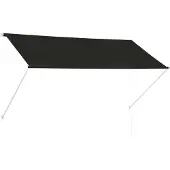 vidaXL Luifel uittrekbaar 250x150 cm antraciet
