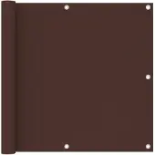 vidaXL Balkonscherm 90x600 cm oxford stof bruin