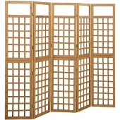 vidaXL Kamerscherm/trellis met 5 panelen 201,5x180 cm vurenhout