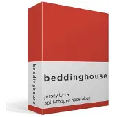 Beddinghouse - Jersey-stretch - Split-topper - Hoeslaken - 180x220 cm - Koraalrood