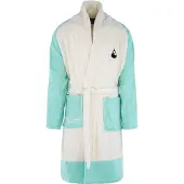 Blokker Wave Hawaii Badjas Quatro Katoen Mintgroen/wit Maat M