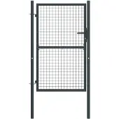 vidaXL Tuinhek van gaas gegalvaniseerd staal 100x150 cm grijs