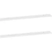 vidaXL Wandschappen 2 st 115x9x3 cm hoogglans wit