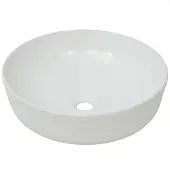 vidaXL Wastafel, rond, keramiek, wit, 41,5 x 13,5 cm