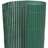vidaXL Tuinafscheiding dubbelzijdig 90x500 cm PVC groen