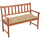 vidaXL Tuinbank met kussen 120 cm massief acaciahout