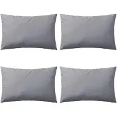 vidaXL Buitenkussens 60x40 cm grijs 4 st