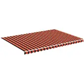 vidaXL Vervangingsdoek voor luifel 500x350 cm polyester oranje en bruin