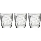 Bormioli Rocco 3x Drinkglazen voor water/sap/limonade Diamond 305 ml - Drinkglazen