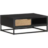 vidaXL Salontafel 90x60x35 cm, massief mangohout