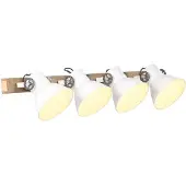 vidaXL Wandlamp industrieel E27 90x25 cm wit