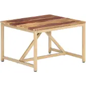 vidaXL Bijzettafel 60x60x40 cm massief hout