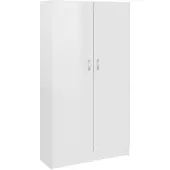 vidaXL Boekenkast 82,5x30,5x150 cm bewerkt hout hoogglans wit