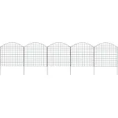 vidaXL Schuttingset gebogen 77,5x78,5 cm groen