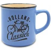 Blokker Matix Mok Holland Classics Fiets 250 Ml 8 Cm Keramiek Blauw