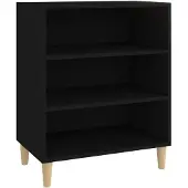 vidaXL Dressoir 57x35x70 cm bewerkt hout zwart