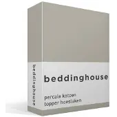 Beddinghouse Topper Hoeslaken Beddinghouse Sand (Percal)-160 x 200 cm