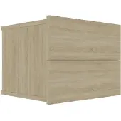 vidaXL Nachtkastje 40x30x30 cm bewerkt hout sonoma eikenkleurig