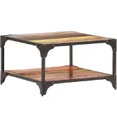 vidaXL Salontafel 60x60x35 cm massief gerecycled hout