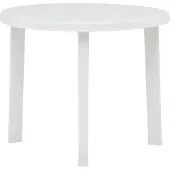 vidaXL Tuintafel 89 cm kunststof wit