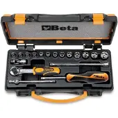 Beta Doppendoos met 13 zeskant dopsleutels en 5 toebehoren 900/C13-5 - 009000953
