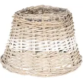 Clayre & Eef Cremekleurige Lampenkap Ø 23*16 cm / E27 6LAK0477