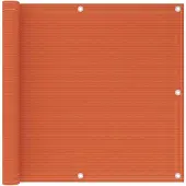 vidaXL Balkonscherm 90x400 cm HDPE oranje