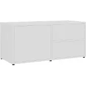 vidaXL Tv-meubel 80x34x36 cm bewerkt hout wit