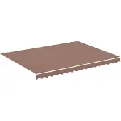 vidaXL Vervangingsdoek voor luifel 400x300 cm polyester bruin