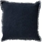 Dutch decor - BURTO - Sierkussen 60x60 cm - gewassen katoen - Insignia Blue - donkerblauw
