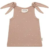 Blokker Little Indians Tanktop Dots Meisjes Katoen Bruin Maat 134