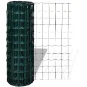 vidaXL Euro hek 25x1,2 m staal groen