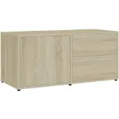 vidaXL Tv-meubel 80x34x36 cm bewerkt hout sonoma eikenkleurig